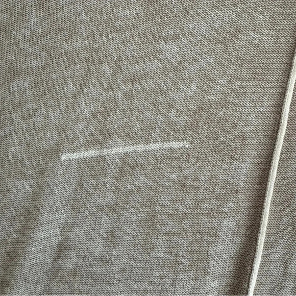 525 America Small Longline Cardigan Tan Gray Thin Knit Open Sweater - Picture 7 of 8